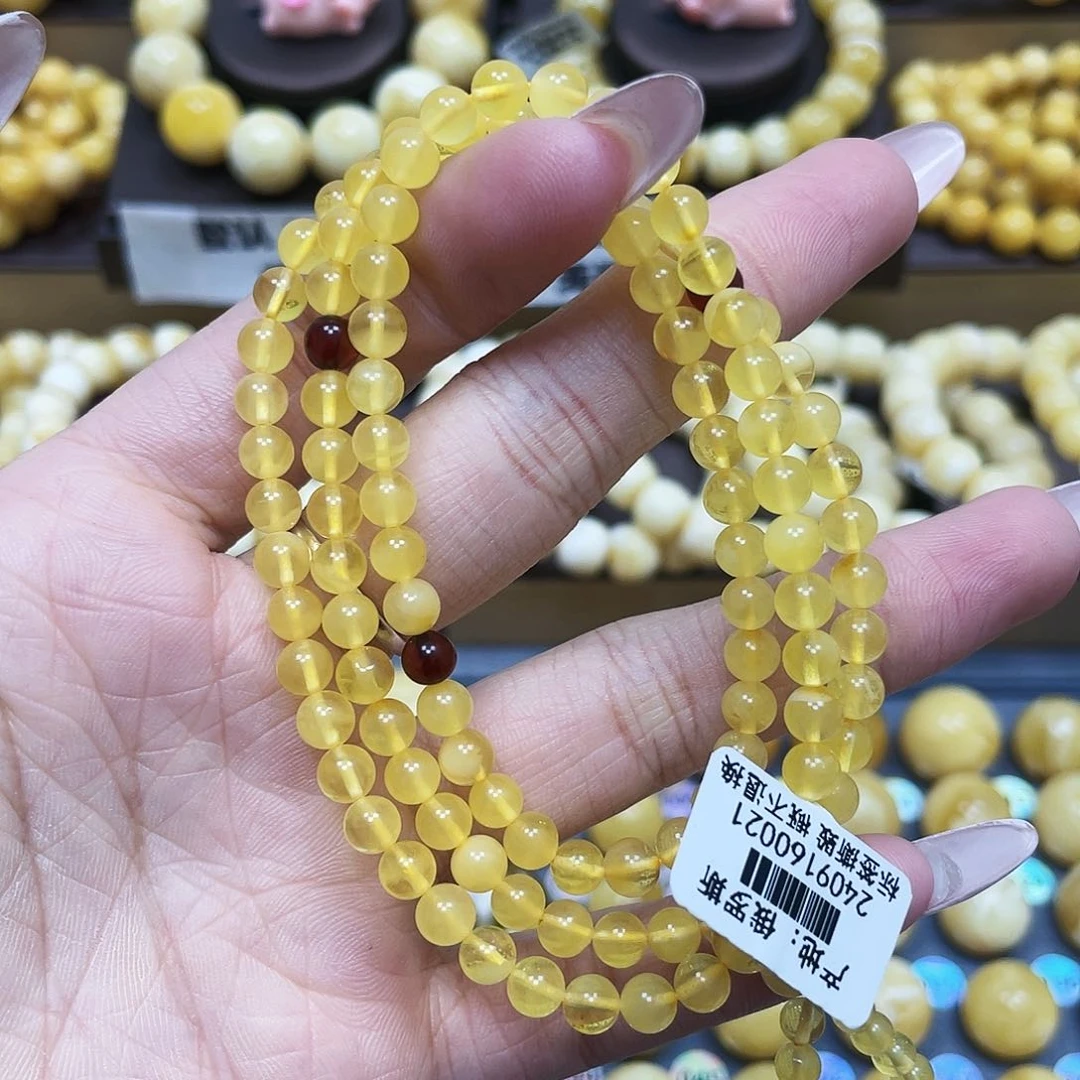 琥珀珠宝奇石未镶嵌5+mm福利款