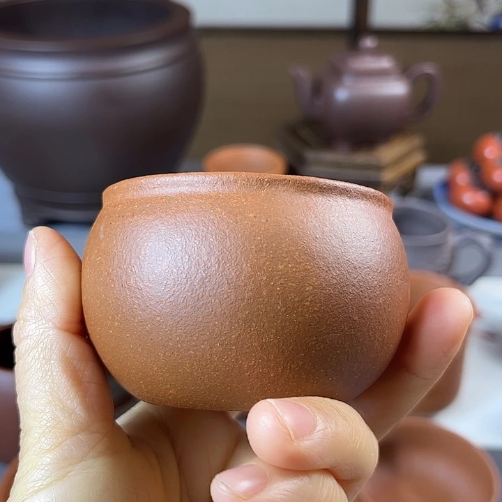 紫砂茶杯全手主人杯容量120