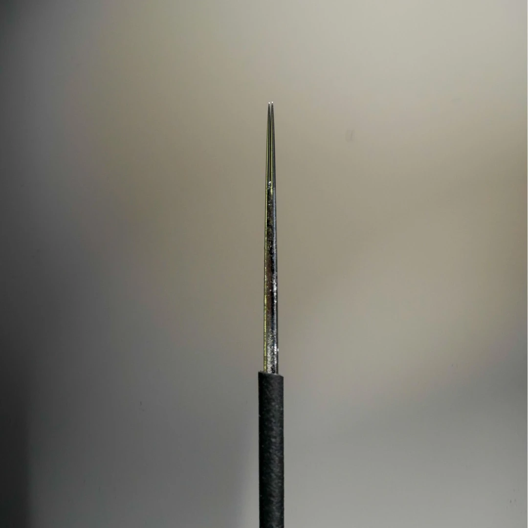 纹绣半永久纹眉圆三圆五针手工雾眉钢针打雾针3P针2P针专用轻透