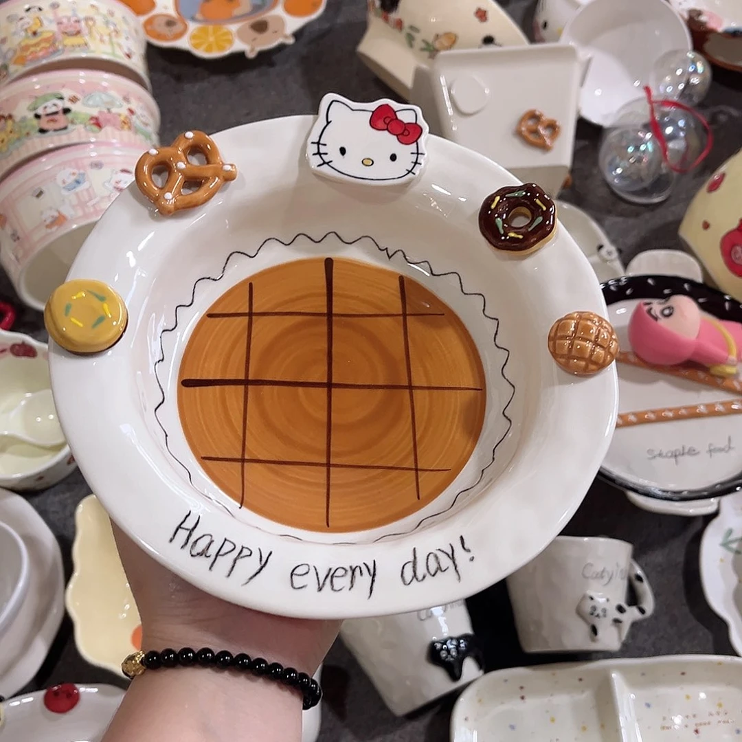 8寸宽边盘子陶瓷餐具