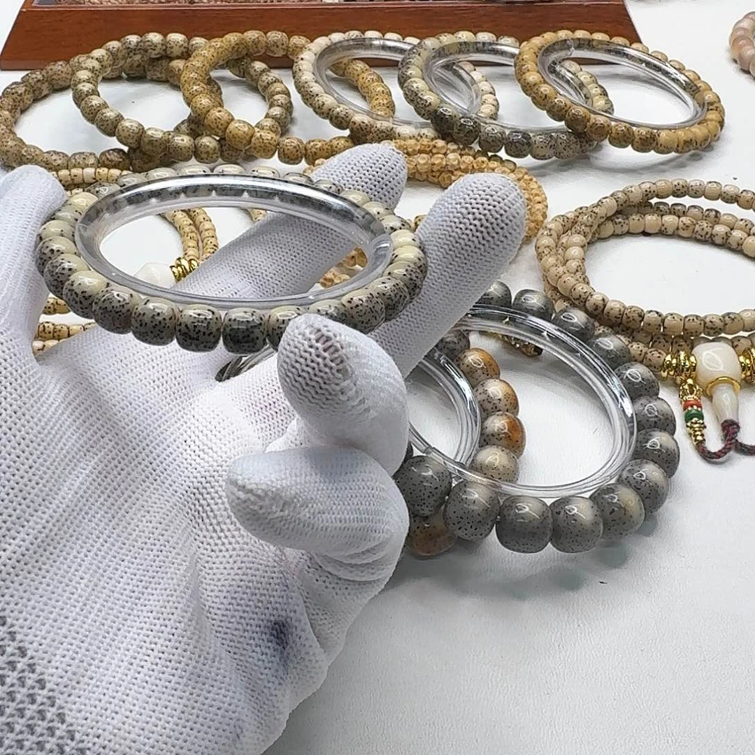 星月菩提吊坠44灭世糯冰绿背河豚8左右单圈