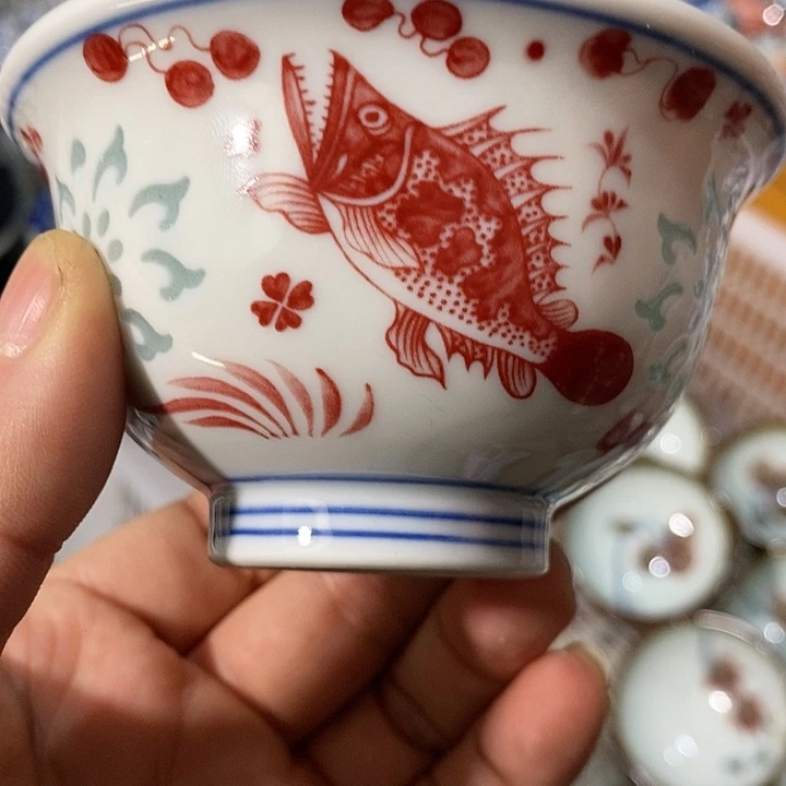 摆件陶景德镇陶瓷主人杯1233