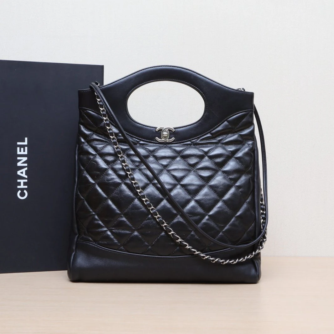 95新 Chanel/香奈儿 【双攀】31Bag 小号 竖版 30cm 28开 969675