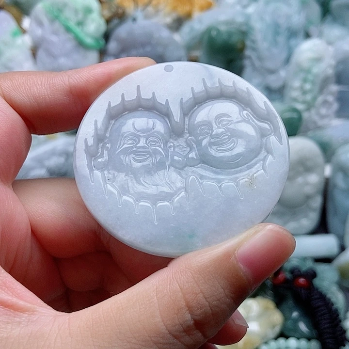 翡翠未镶嵌吊坠(不含链)1