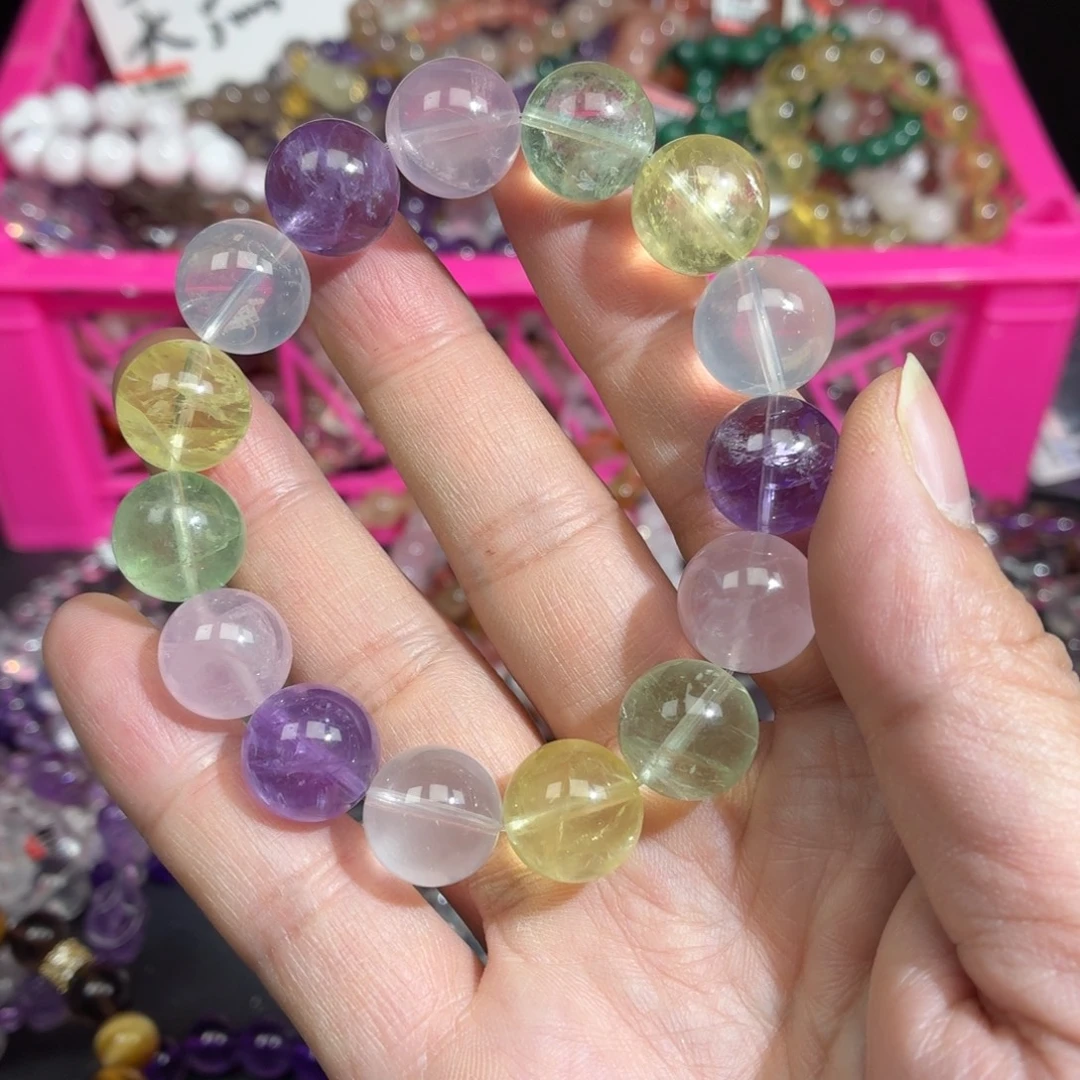 水晶手链未镶嵌卡13.8多宝
