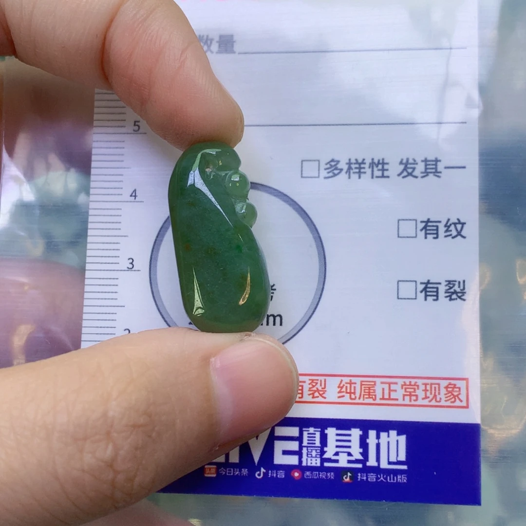 翡翠未镶嵌吊坠(不含链)