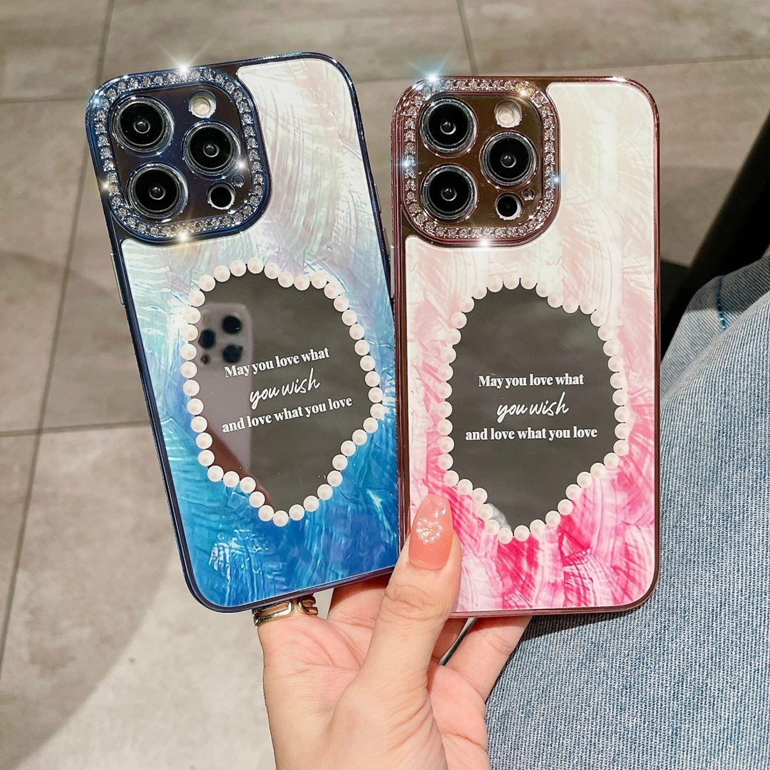 单排钻 梦境贝母系列适用iPhone15promax手机壳苹果16pro保护套14