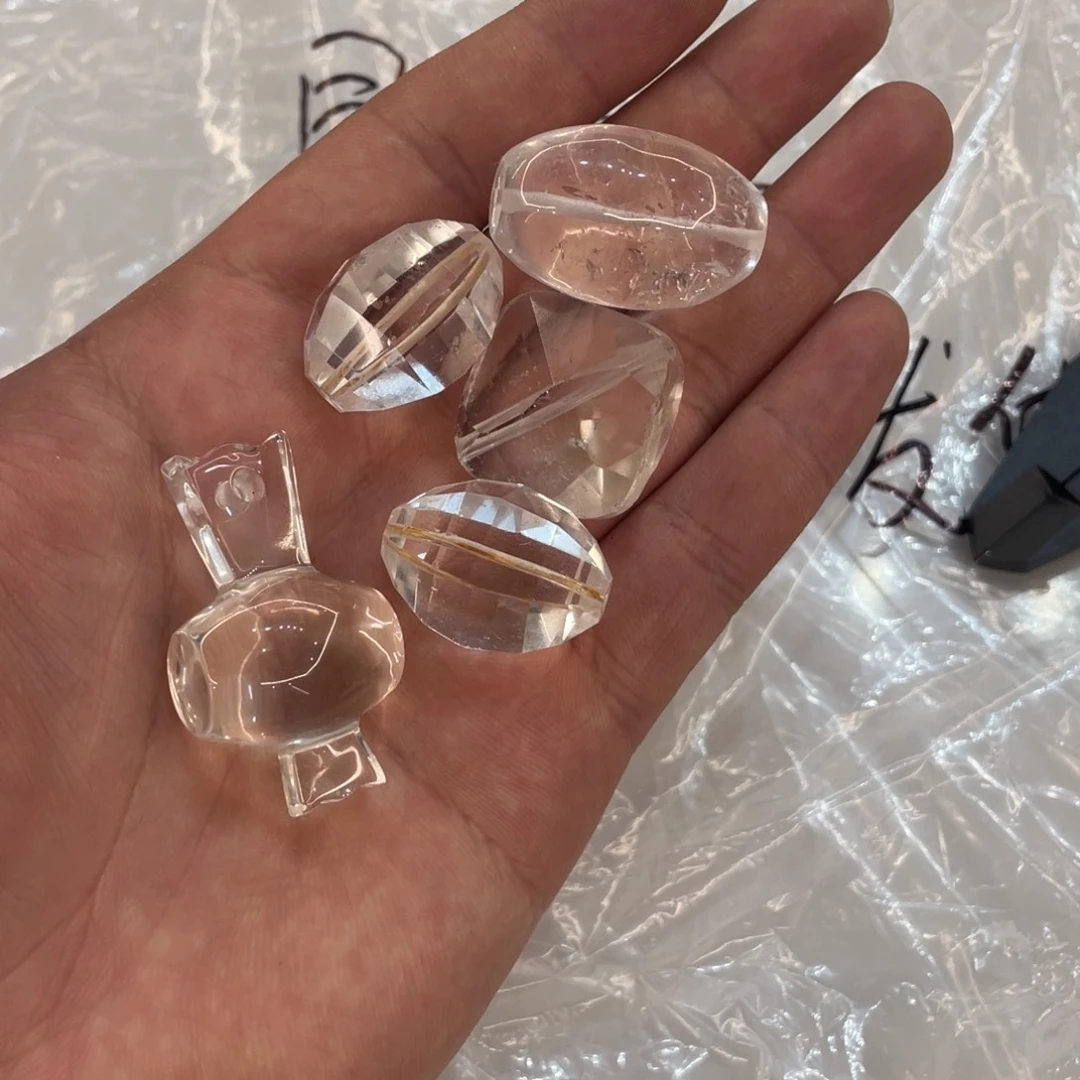 玛瑙/玉髓珠宝半成品未镶嵌打包白水配件珠