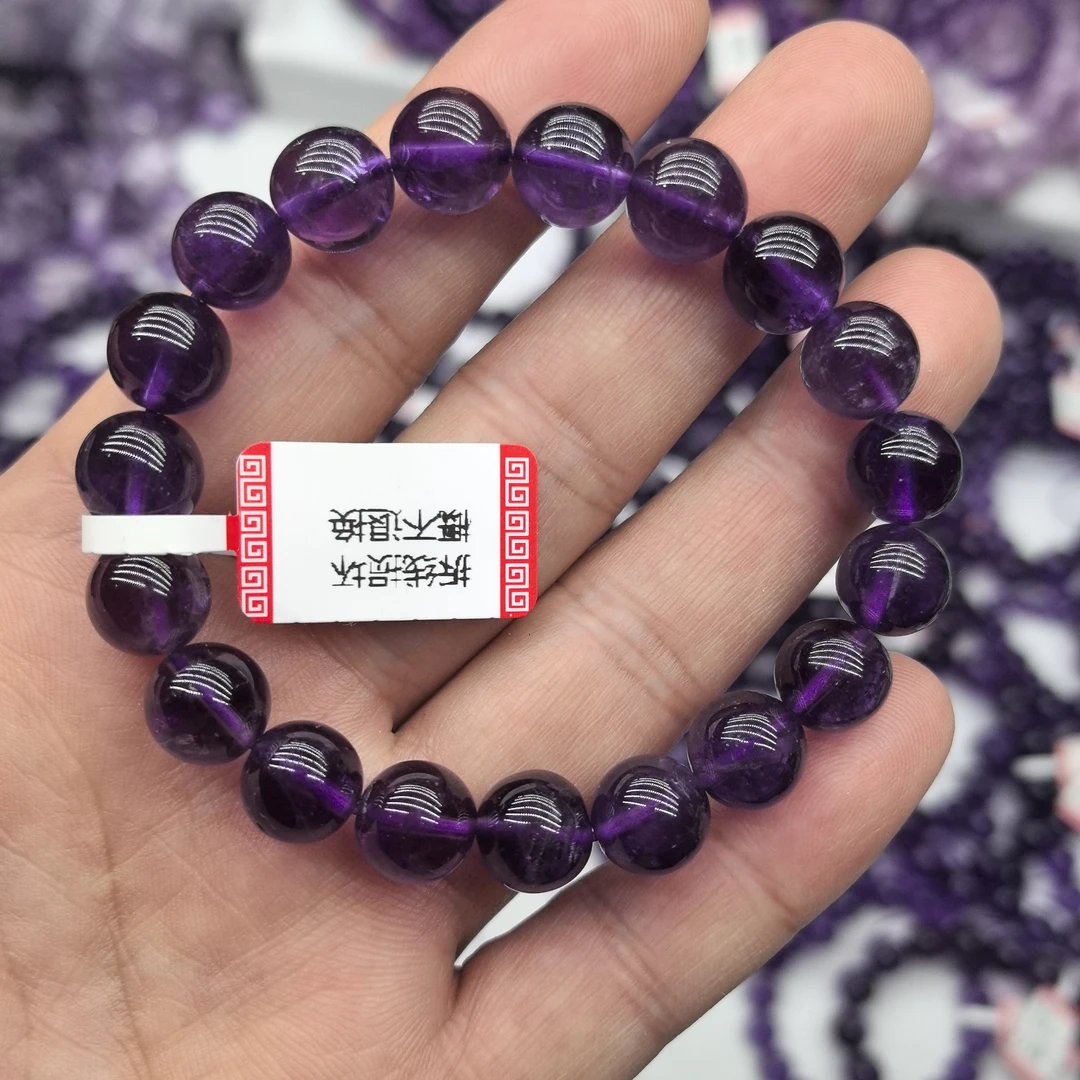 【079】天然紫水晶手链-直播专用