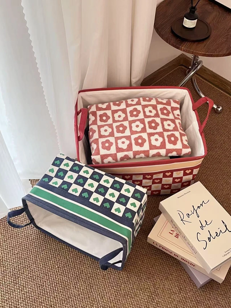 65%棉布艺收纳筐抽屉式防水大容量搬家学生宿舍储物可折叠家用