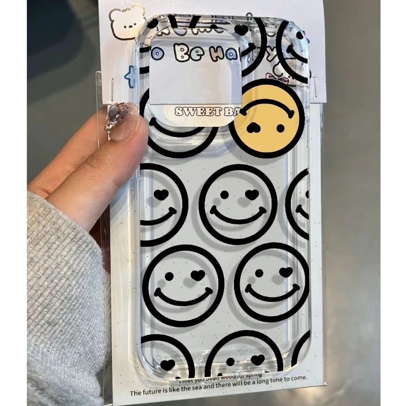 WildFire笑脸适用iPhone16苹果14promax手机壳13太空壳15软xr