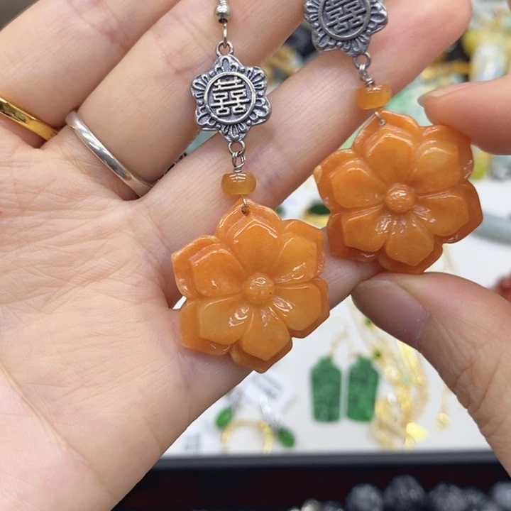 颈饰未镶嵌翡翠耳坠12