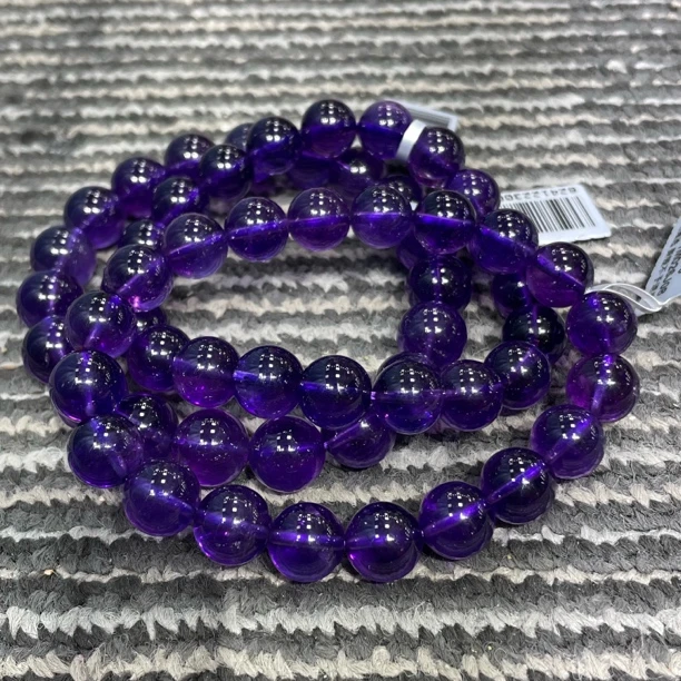 【书记甄选】天然紫水晶单圈手链 多样性发一件 约10mm+ gck681