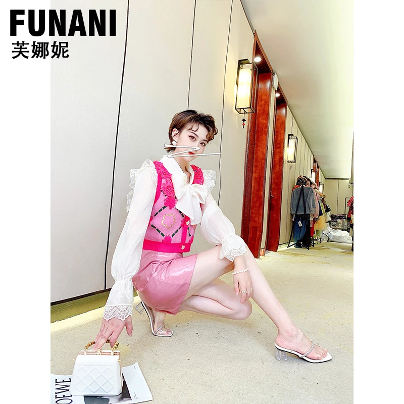 芙娜妮宽松百搭显瘦时尚设计感小香风甜美流行时尚半裙F2230104B