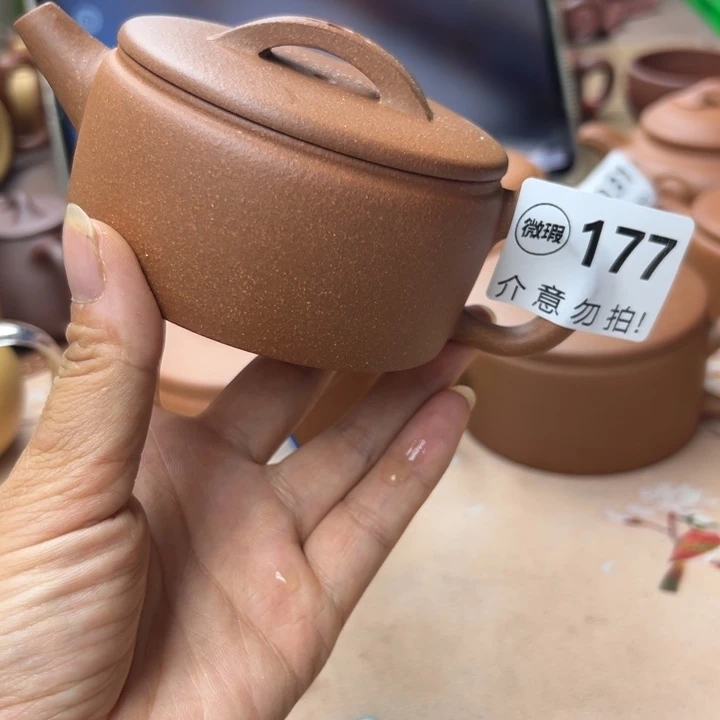 茶壶紫砂降坡泥半手160