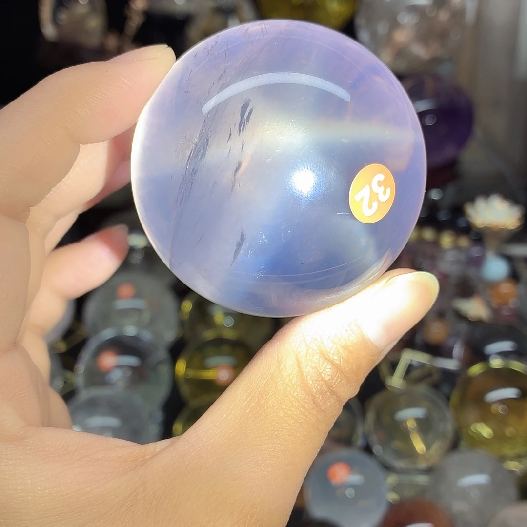 水晶未镶嵌珠宝半成品冰粉55A32