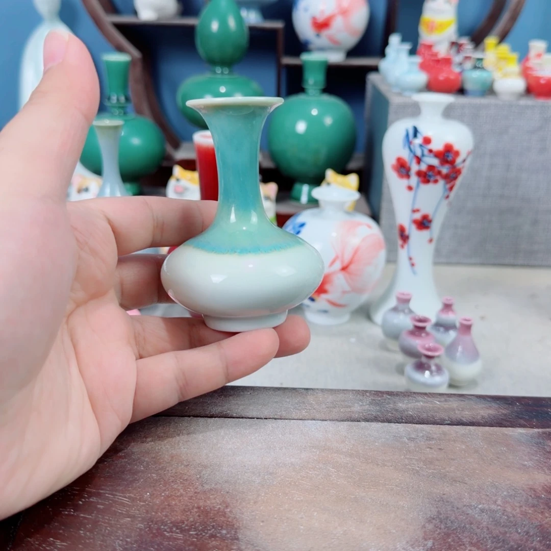 陶瓷手工小花器摆件