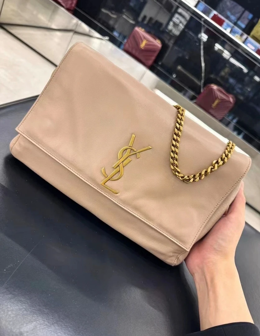 95新 YSL/圣罗兰 118018  圣罗兰双面Kate单肩包