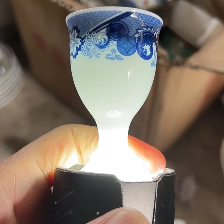 古典园林海瓷酒杯