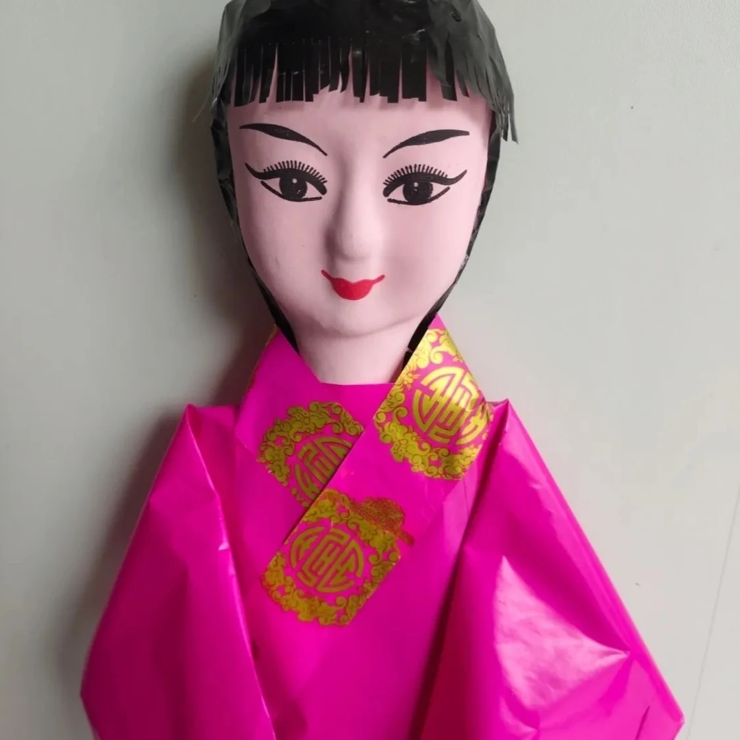 手工纸扎金童玉女童男童女真身用品可烧成品