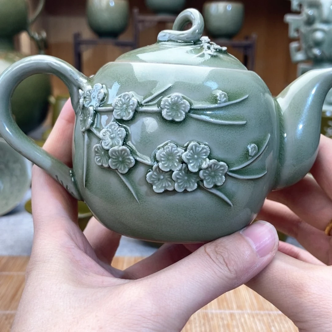 瓷片源*梅花壶福利