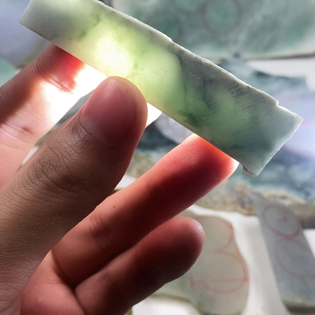 翡翠散珠天然缅甸翡翠a货26