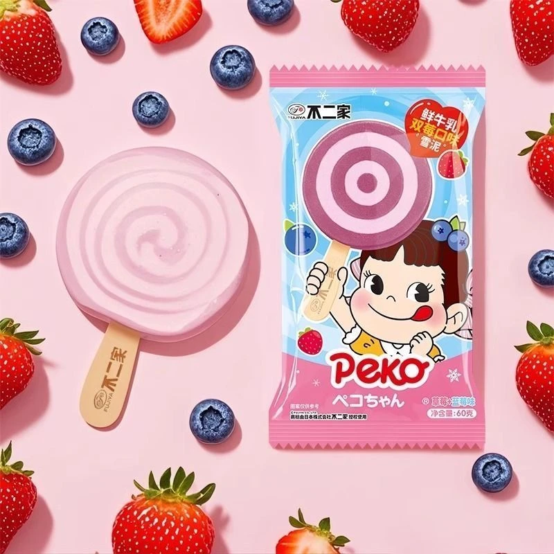 不二家双莓味雪泥网红雪糕