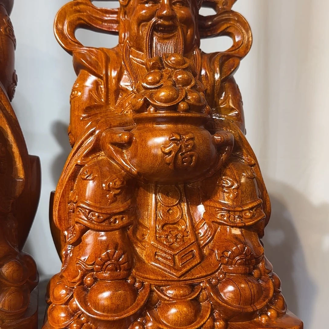 木布*40公分花梨木财神