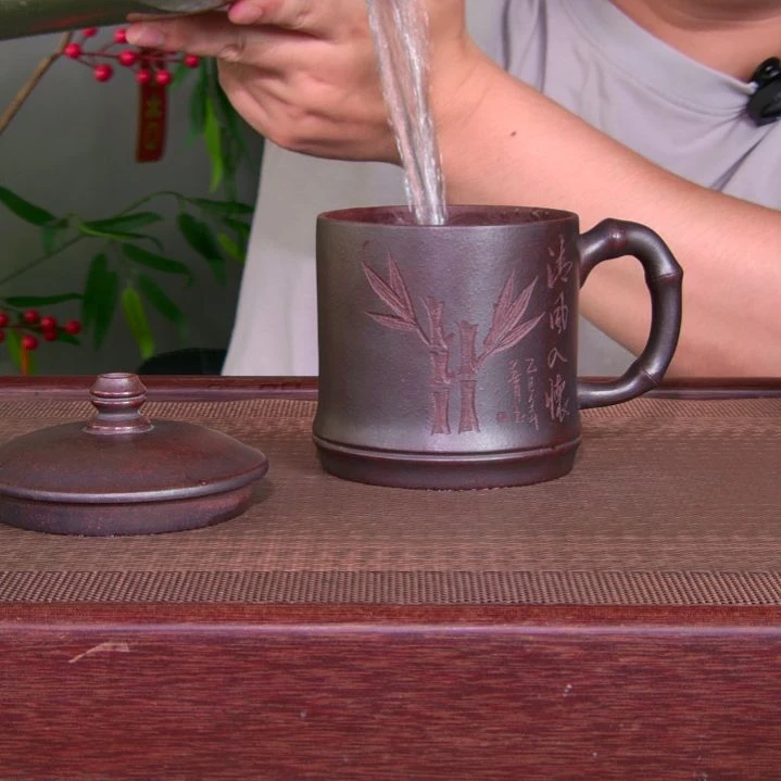 茶杯紫砂高货放漏