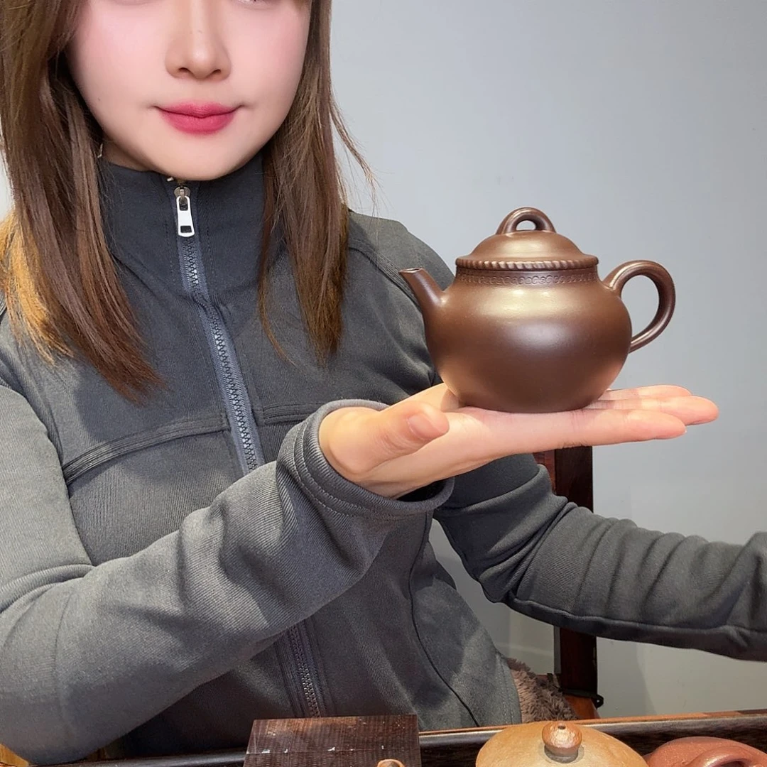紫砂茶壶秋水170cc紫泥