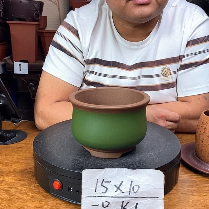 紫砂花盆货号一只KK1