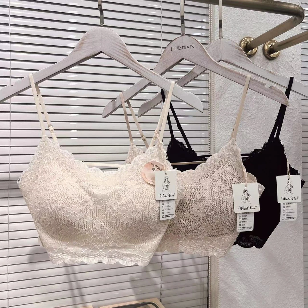 HZX5013后背一片式春夏百搭防走光蕾丝美背