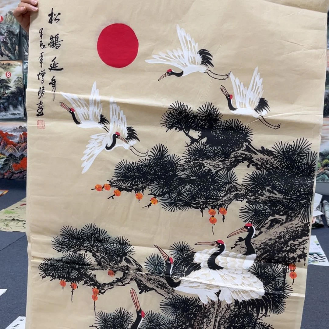 国画老师手绘作品