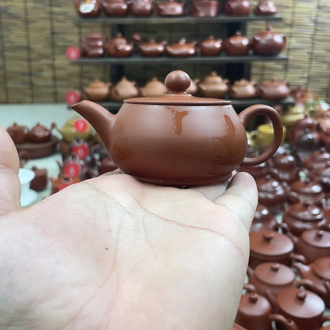 ꧁***꧂茶壶朱泥超薄胎明炉壶100毫升