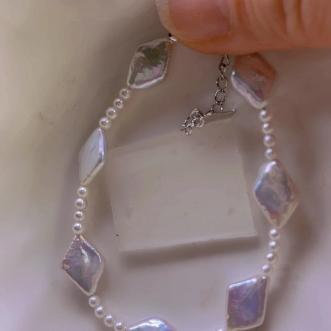 淡水珍珠手绳合金