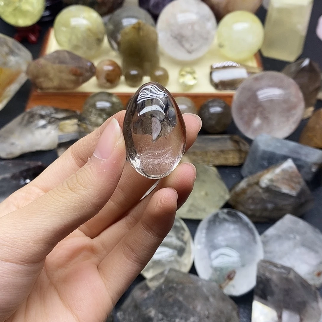 未镶嵌水晶珠宝半成品138水晶石