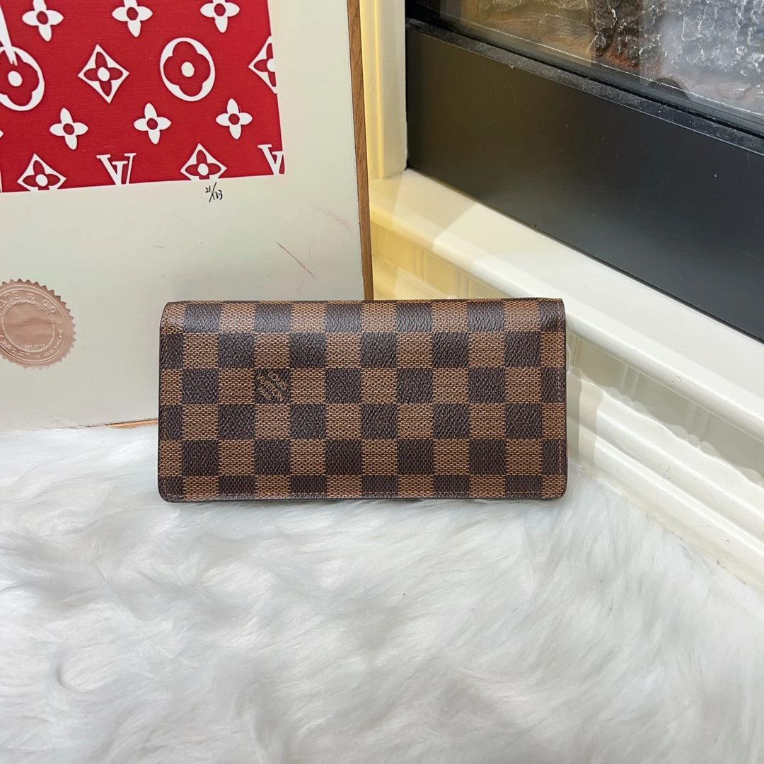95新 LouisVuitton/路易威登 lv棋盘格钱包 cj3454
