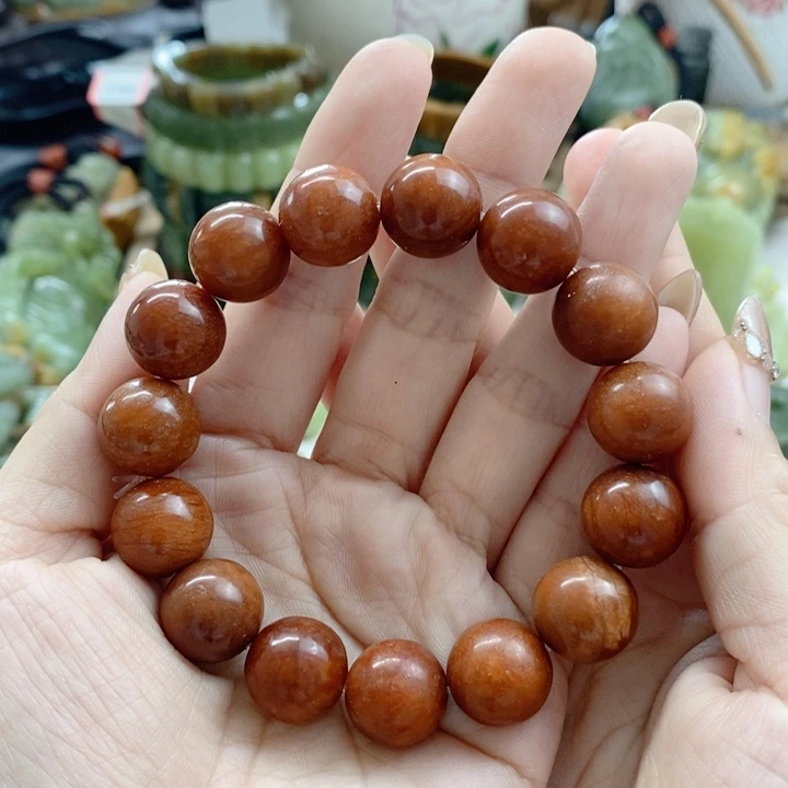 未镶嵌蛇纹石玉手链