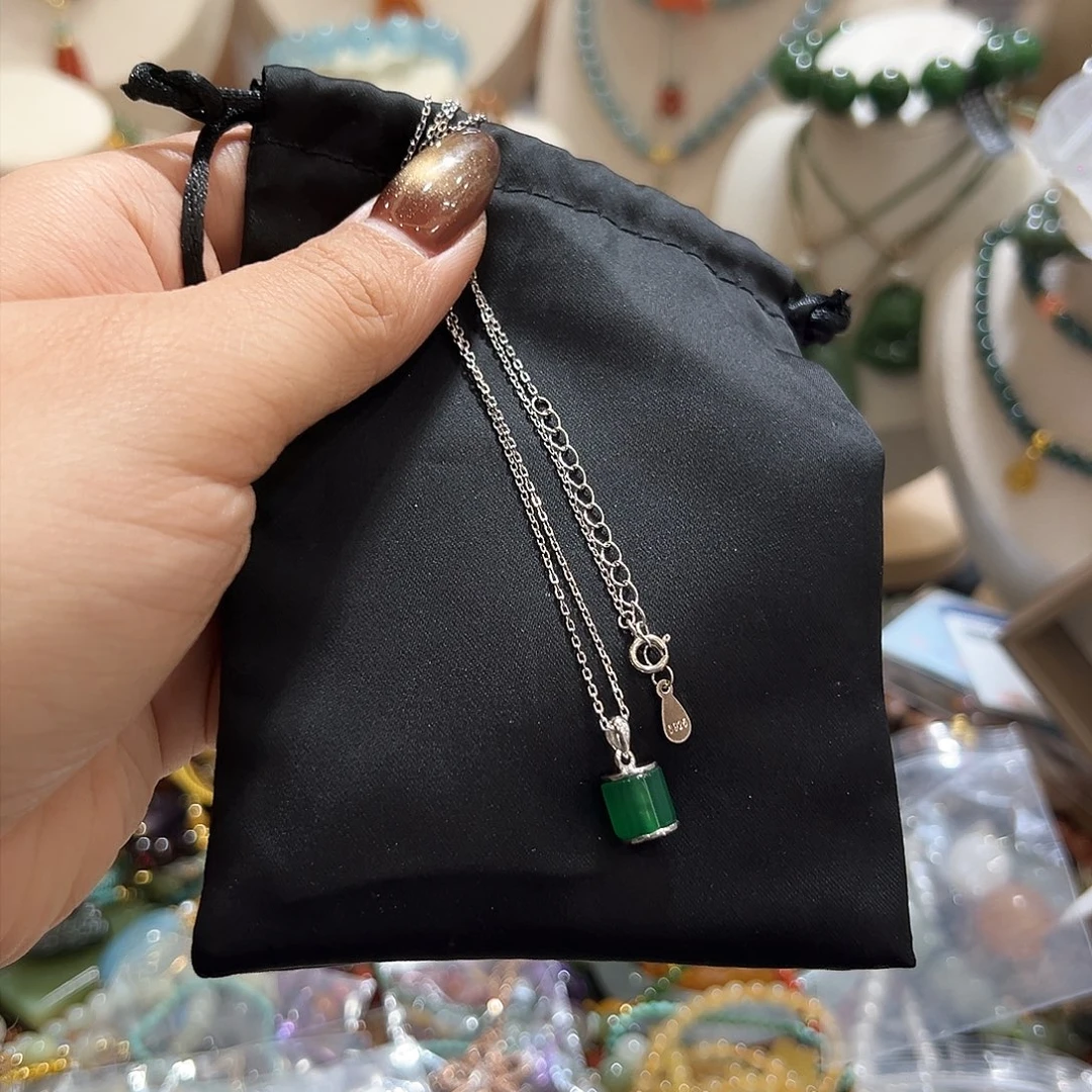 银S925镀金镶嵌颈饰玛瑙/玉髓A****.