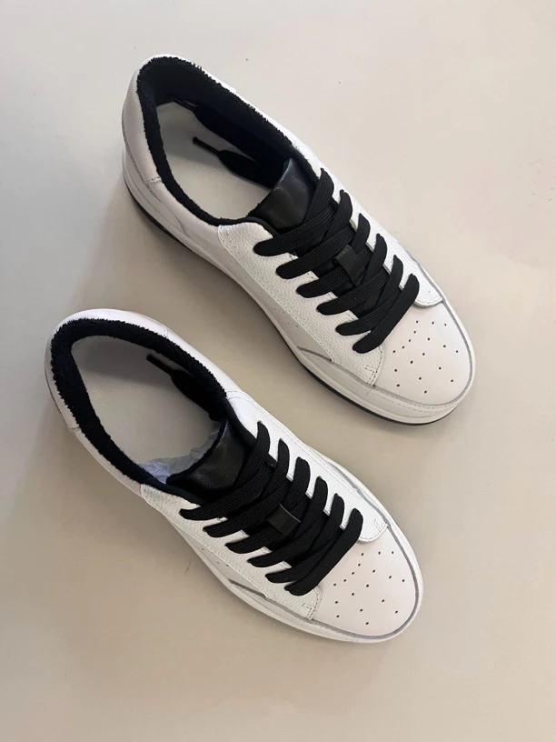 欧洲站2025春季新款简约百搭牛皮小白鞋舒适休闲鞋