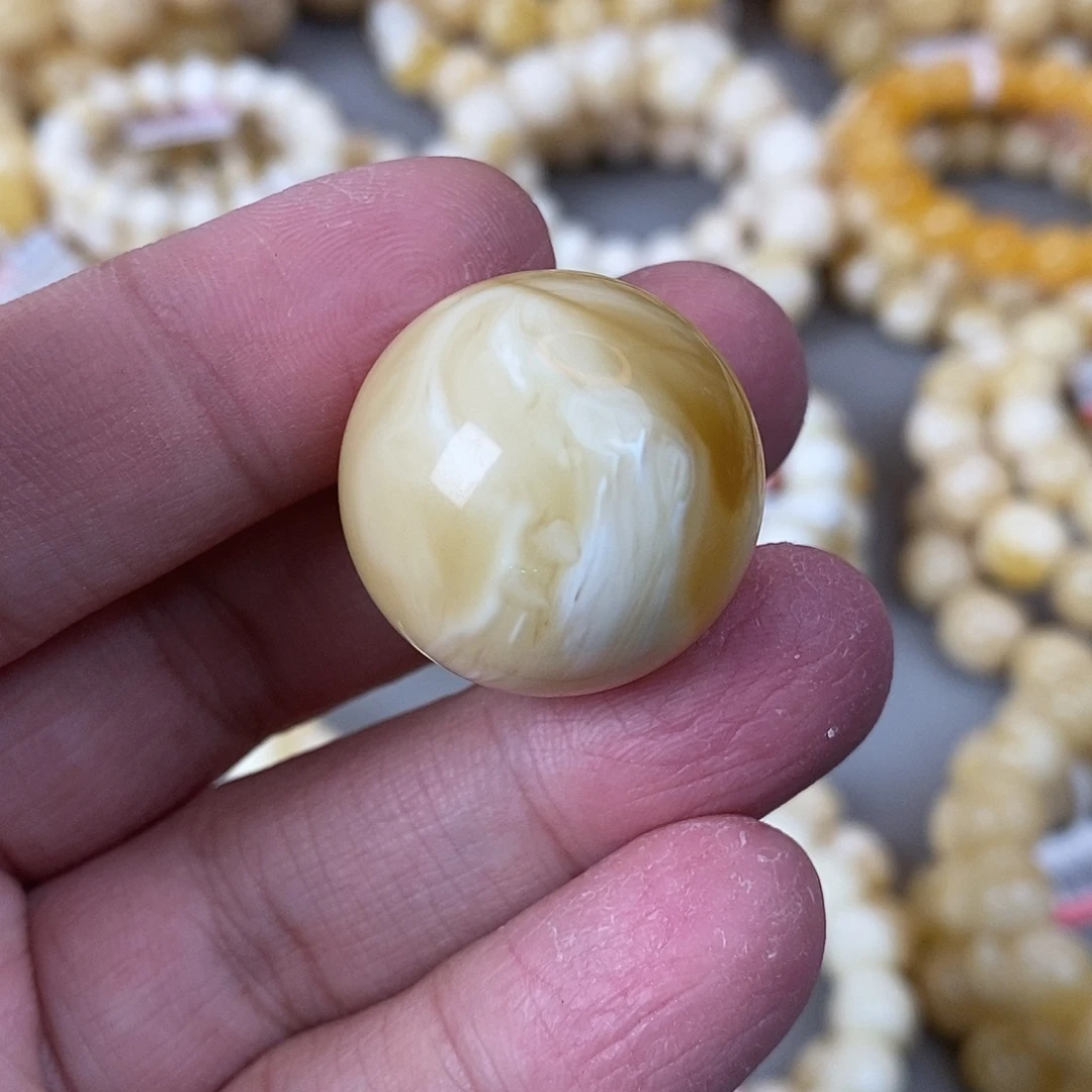 蜜蜡未镶嵌珠宝奇石26.3mm 10.4g