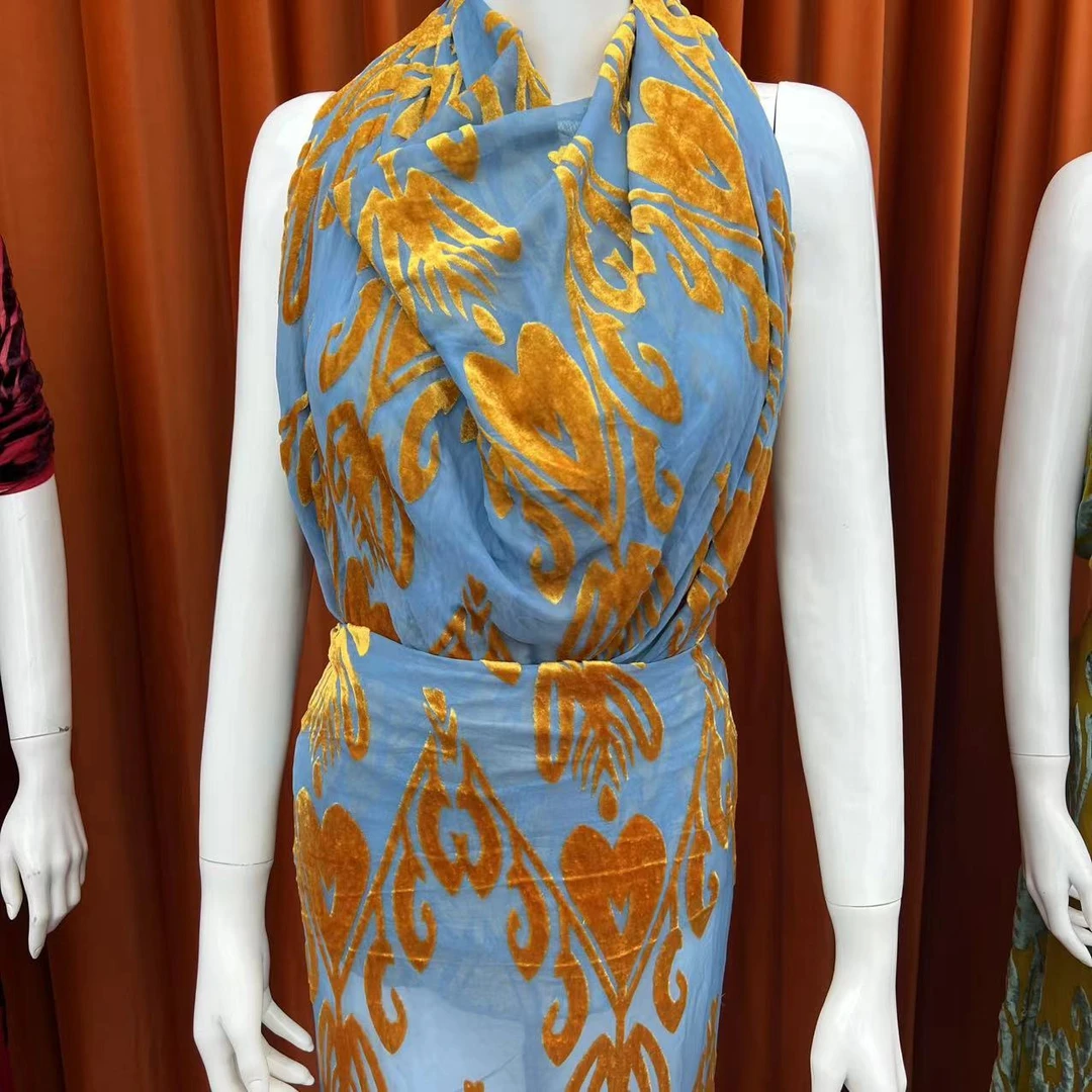 丝绒提花布料شىپۇڭ دۇخاۋا  014