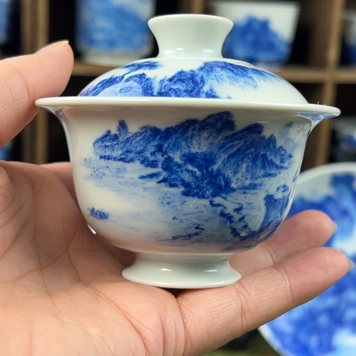 硬***汉杯溪山造物山水微瑕