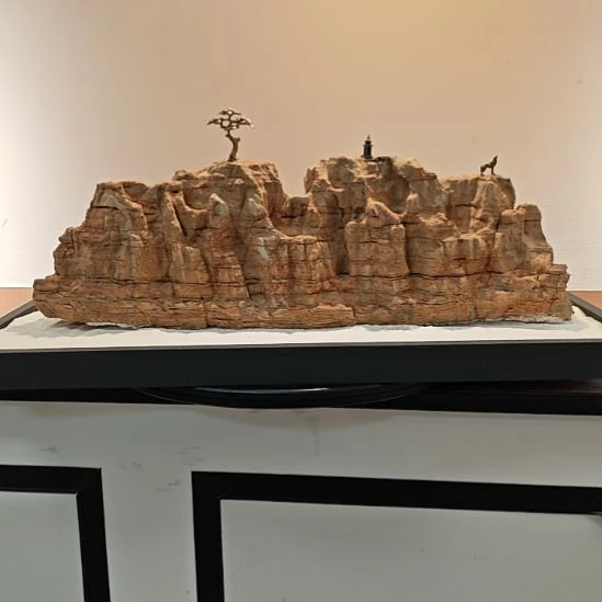 阿***昌石头灵璧石滴水楼兰山