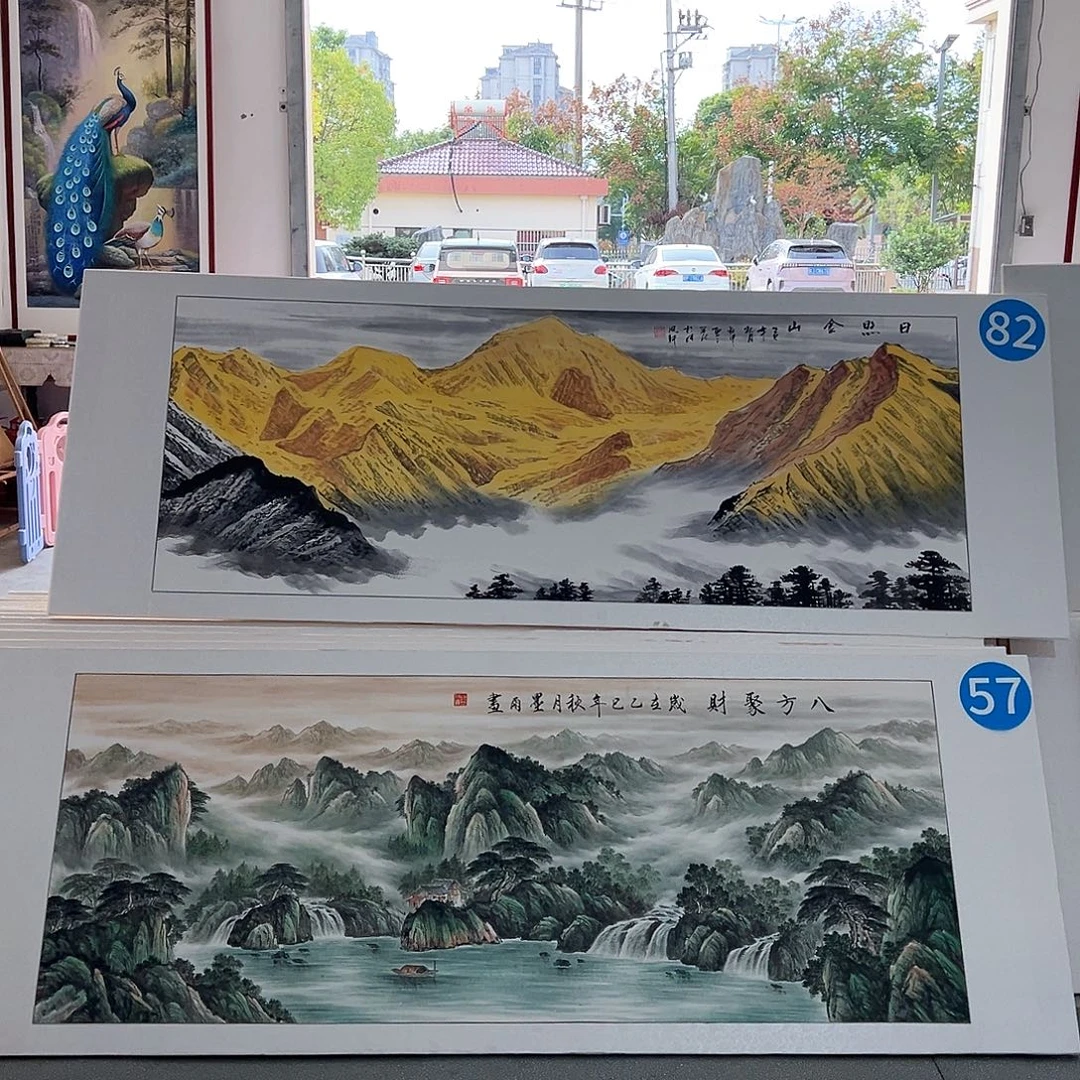 爱***哥国画手绘保证假一罚万