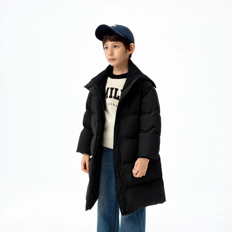 【芷芸专属】亲子装90鸭绒littlemoco童装25冬装女童长款羽绒服外套