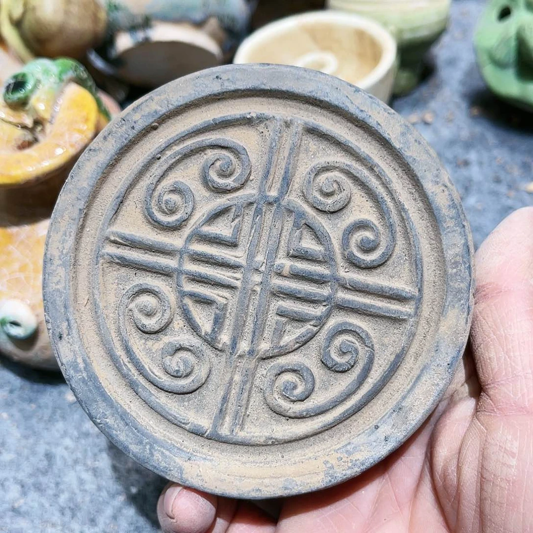 瓦当摆件茶台的一