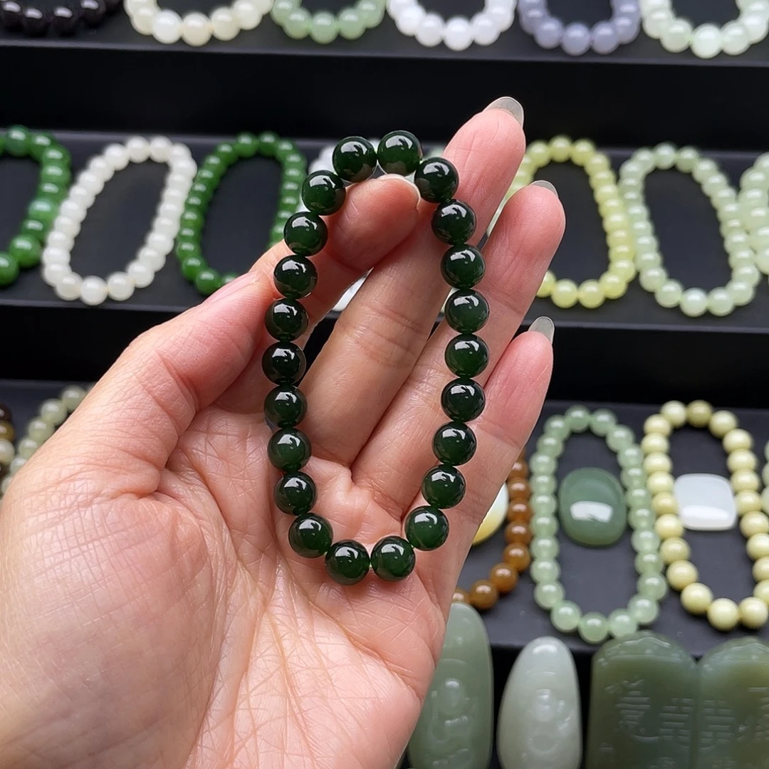 和田玉未镶嵌手链