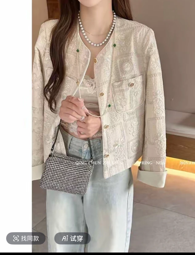 【影姐宠粉】新款重工刺绣国风新中式复古气质绣花上衣6277