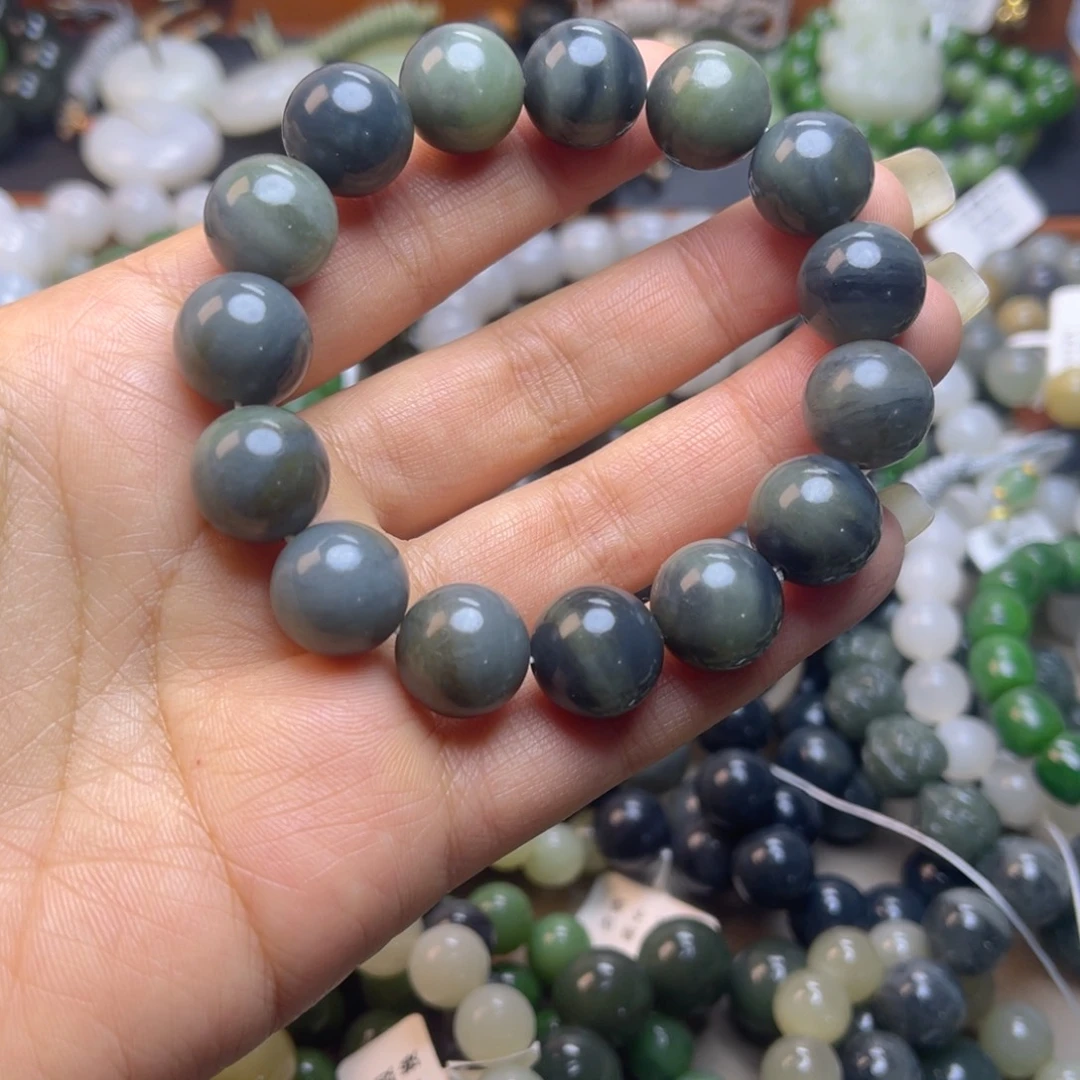 和田玉未镶嵌手链